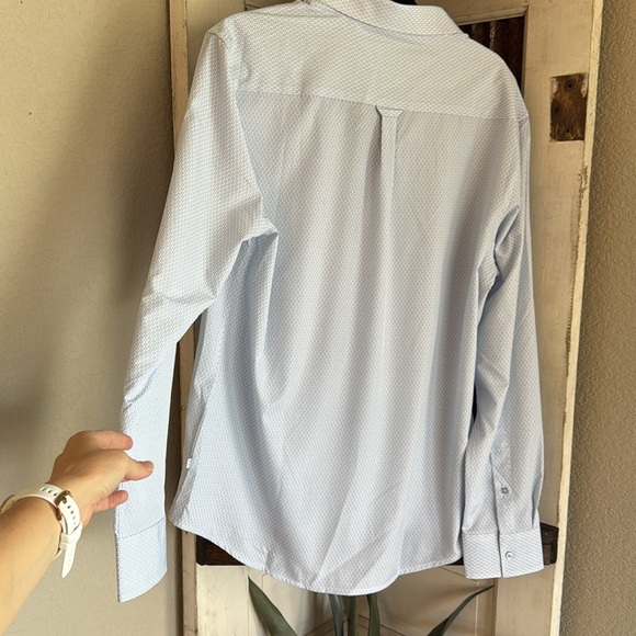 7 Diamonds Blue Dress Shirt Classic Style - Picture 7 of 9